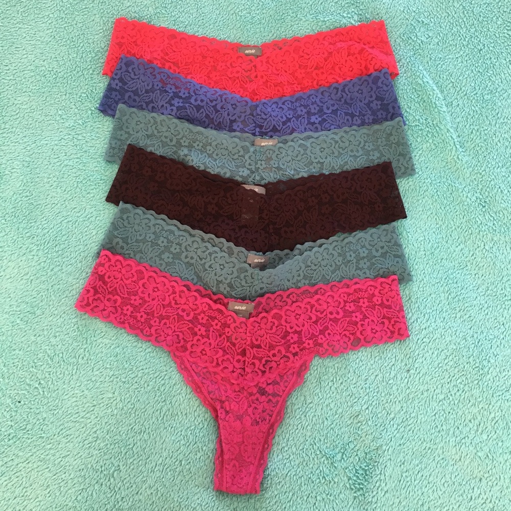 Aerie lace thong bundle